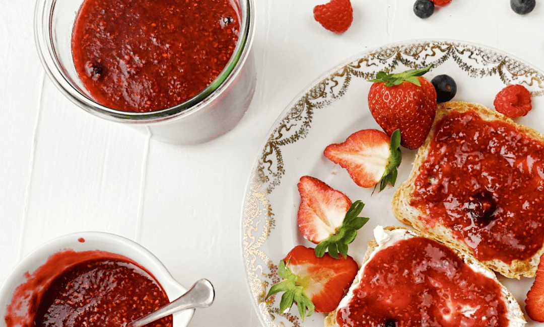 MERMELADA DE CHÍA SIN AZÚCAR (CON LA FRUTA QUE TÚ QUIERAS)