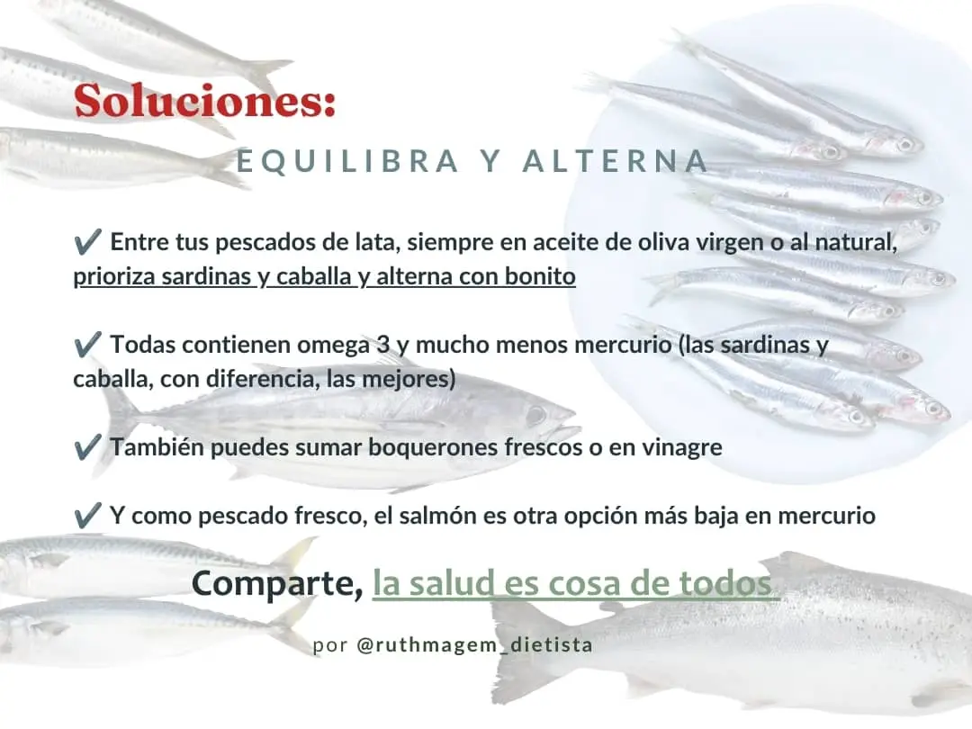 Pescados con bajo contenido en mercurio