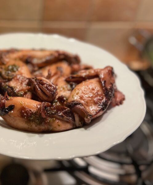 CALAMARES AL PESTO