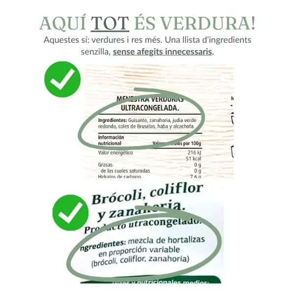 Verdures congelades