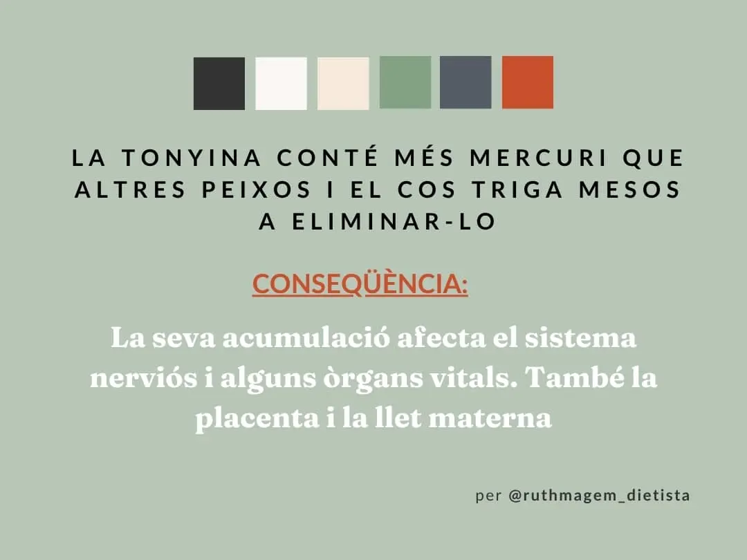 Peixos amb baix contingut en mercuri