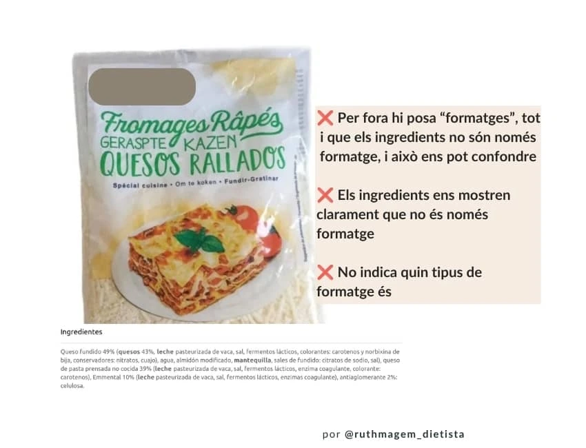 formatge ratllat com escolar